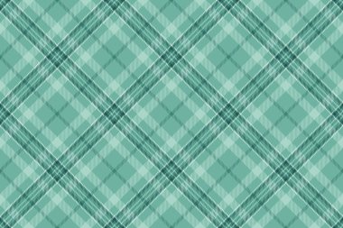 Ekoseli tartan, tekstil arka plan vektörü dizaynı. Saf kumaş, gök mavisi ve açık renk paletinde kusursuz desen..