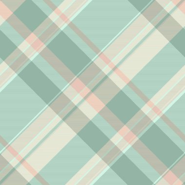 Çıplak kumaş kusursuz, tartan vektörünü kontrol ediyorum. Düğün dokusu arka plan ekoseli ışık ve pastel renk paleti.