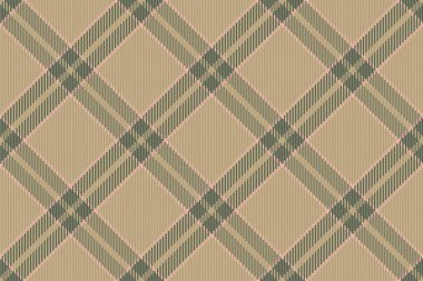 Halı dokusunu kontrol et, süslemesiz ekose tartan. Atölye vektör arkaplan kumaşı pastel ve kehribar renk paletinde tekstil.