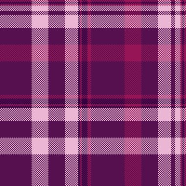 Görüntü tekstil kontrolü, fikir dokusu dokusu kumaşı. Asimetrik vektör tartan lacivert ve açık renk paletinde dikişsiz ekoseli.