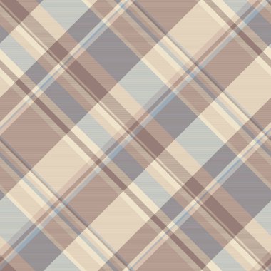Diagonal tartan background textile, hanukkah plaid texture check. Glamour seamless pattern fabric vector in light and pastel colors palette.