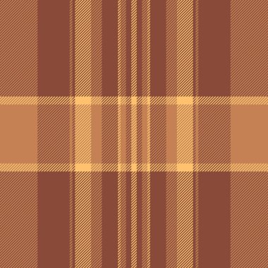 Dikilmiş tekstil vektör kontrolü, İrlanda dokusu kusursuz. Ekose kumaş arka plan tartanı turuncu ve kırmızı renk paletinde üretiliyor.