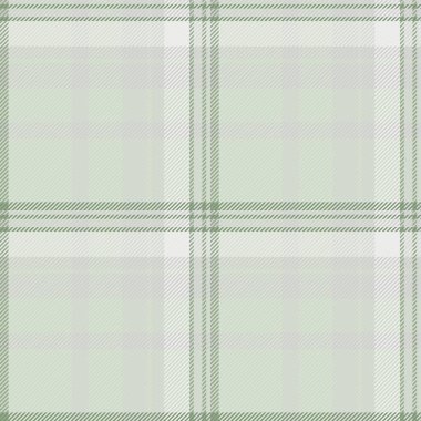 Yakışıklı ekose kumaş, bantlanmış tekstil vektörü. Beyaz ve açık renk paletinde sevimli arkaplan desen kontrol ekoseli.