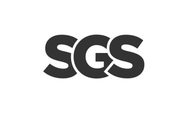 Güçlü ve modern kalın metinlerle SGS logo tasarım şablonu. Basit ve minimal tipografi içeren ilk tabanlı vektör logosu. Modayı takip eden şirket kimliği markalar için ideal..