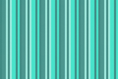 Canlı çizgi vektör kumaşı, ön şerit tekstil arka planı. Gök mavisi ve koyu renk paletinde tek dikey dikişsiz desen.