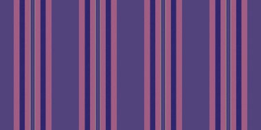 Kusursuz çizgili kumaş dokusu, web sitesi arka plan vektörü pürüzsüz. Dikey desen çizgileri çivit ve kırmızı renk paleti ile çiziliyor.