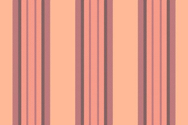 Geliştirme dikey tekstil, 70 'lerin arka plan çizgileri. Grunge vektör dokusu kumaş şeridi turuncu ve kırmızı renk paleti ile.