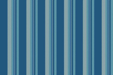 Tvent kumaş şeritleri, süs dokusu dikişsiz arkaplan. Tekstil dikey şablon vektörünü cyan ve açık renk paletinde listele.