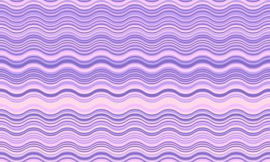 Serene lavanta rengi dalga deseni, arka planlar, web sitesi tasarımı ya da tekstil baskıları için mükemmel. Sakinleştirici, dalgalı hatları sükunet ve zarafeti çağrıştırıyor..