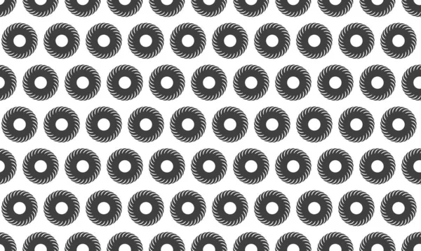 Dönen dairelerin soyut, pürüzsüz deseni. Geometrik tasarım arka plan, tekstil veya web sitesi tasarımı için idealdir. Hipnotik, yinelenen görsel dokusu olan tek renkli grafikler..