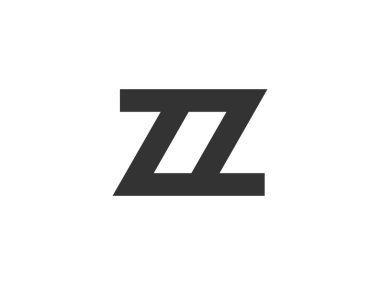 ZZ yaratıcı geometrik başlangıç tabanlı modern ve minimal logo. Z harfi modaya uygun yazı tipleri. Evrensel profesyonel zarif tekno vektör tasarımı.