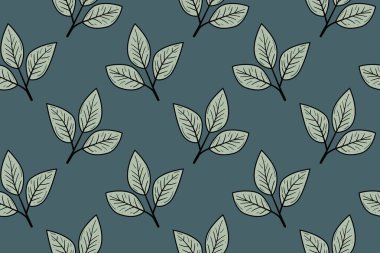 Zarif yeşil yaprak deseni. Tekstil tasarımı, duvar kağıdı ya da markalaşma projeleri için mükemmel. İnce, ama sofistike, bu ilham verici tasarım sükuneti ve büyümeyi iletir..