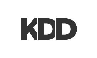 KDD logo tasarım şablonu güçlü ve modern kalın metin ile. Basit ve minimal tipografi içeren ilk tabanlı vektör logosu. Modayı takip eden şirket kimliği markalar için ideal..