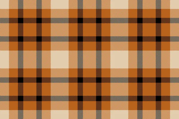 Livingroom tekstil dikişsiz vektör, temel desen desenli ekose. Döşeme arkaplanı tartan kumaş kontrolü turuncu ve açık renk paleti.