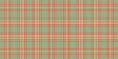 İç çamaşırı kumaş, ekose kumaş desenli tartan. Kaplama arka plan tekstil vektörü turuncu ve pastel renk paletinde pürüzsüz.