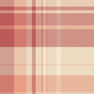Yumuşak, davetkar ekoseli desenli sıcak mercan ve krem rengi. Klasik tasarım, arka plan, tekstil ve dijital sanat için çok yönlülük sunar. Zamansız doku.