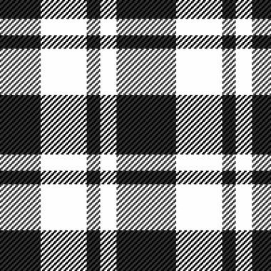 Güzel desenli kumaş kumaş, hediye desenli ekose kumaş. Gri ve siyah renk paletinde pürüzsüz vektör arkaplan kumaşını kaydet.