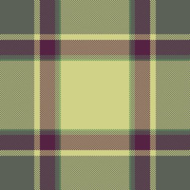 Düz desensiz tartan, cadılar bayramı tekstil geçmişi. Kare vektör kumaş deseni kireç ve pastel renk paletinde ekoseli.