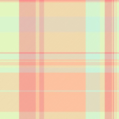 Mevcut şablon tartan kontrolü, İspanyol kumaş ekose arka planı. Klan vektör tekstil dokusu ışık ve turuncu renk paletinde pürüzsüz.
