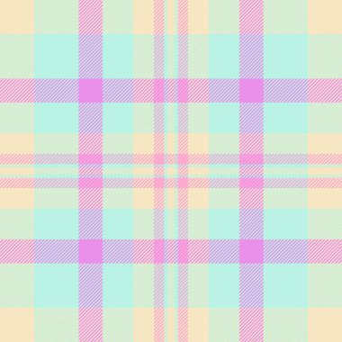 Dik olmayan diğer vektör dokusu, mutlu noeller arkaplan desenli tartan. Düzenlenebilir tekstil kumaş denetimi açık ve mor renk paletinde.