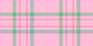 Mobilya dokusu tartan deseni, hobi kumaş vektör arkaplanı. Açık ve yeşil renk paletinde dokumasız ekoseli tekstil denetimi.