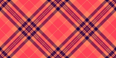 Sert arka plan deseni, büyüleyici tekstil ekoseli kumaş. Kırmızı ve koyu renk paletinde pürüzsüz kumaş denetim vektörünü dinlendir.