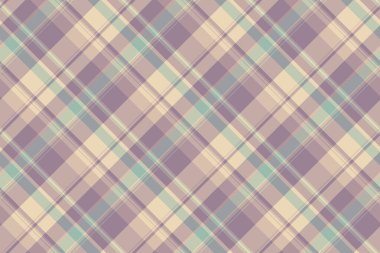 Kurdele tartan kumaş arka plan, kusursuz vektör kontrolü. Pastel ve açık renk paletinde ekose kumaş deseni.