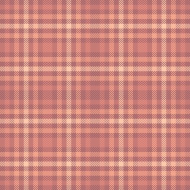 Antika dikişsiz ekose kumaş, tüvit kumaş dokusu. Kırmızı ve turuncu renk paletinde sıcaklık kontrol arkaplan vektör deseni.