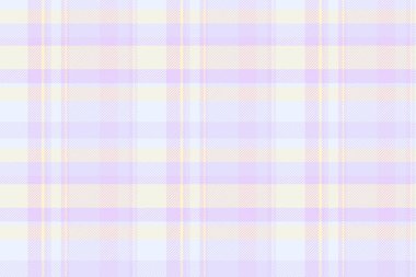 Gingham kusursuz vektör dokusu, üretim kumaşı arkaplan ekoseli. Açık ve beyaz renk paletinde ayak desenli tartan tekstil denetimi.