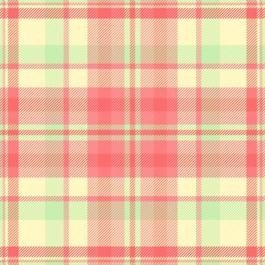 Dikey vektör dokusu kontrolü, birincil ekose desen. Kırmızı ve açık renk paletinde seçili arkaplan kumaşı pürüzsüz tekstil.