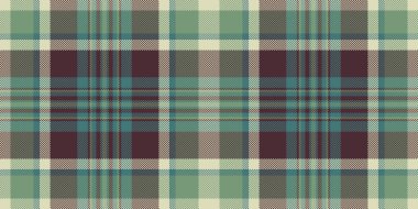 Kusursuz bir tartan dikmek, insan vektör şablonu kontrolü. Çizgili tekstil kumaş deseni koyu ve pastel renk paleti.