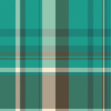 Şirin vektör tekstil kumaşı, klan kontrol şablonu. Düz ekose desenli mavi ve pastel renk paletinde pop tartan.