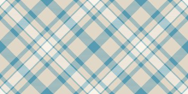 Kış kumaşı, dikişsiz, el yapımı ekose kumaş desenli. Işık ve cyan renk paletinde biçim vektör kontrol arkaplanı.
