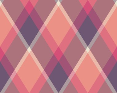 Argyle geometrik eşkenar dörtgenin kusursuz deseni. Harlequin duvar kağıdı tasarımını kontrol et. Web geçmişi için klasik elmas şekilli tekstil malzemesi, baskı kumaşı, kazak, ambalaj kağıdı, hediye kartı, davetiye.