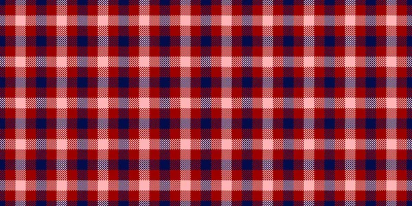 Süslü ekose kumaş vektörü, bufalo dokusu kontrolü. Giysi desenli tartan arka plan kumaşı kırmızı ve koyu renk paleti ile.