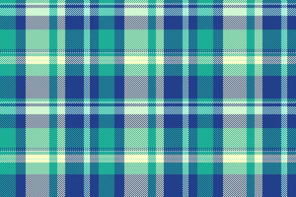 Canlı tekstil vektör tartan, çizik desenli kumaş. Açık ve mavi renk paletinde ipeksiz ekose arkaplan kontrolü.