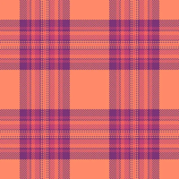 Ekose kontrol kalıplarını listele, reklam vektör kumaşı pürüzsüz. Kırmızı ve morumsu renk paletinde kumaş tartan arkaplan dokusu.