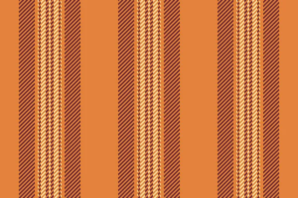 Canlı kumaş dikey desen, yetenek vektör çizgileri dokusu. Arka plan tekstil şeridini turuncu ve kırmızı renklerle kaplayan palet.