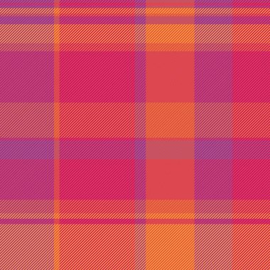 Kraliyet model vektör kontrolü, bir sürü kusursuz tartan. Akan kumaş dokusu ekoseli kırmızı ve pembe renk paleti.