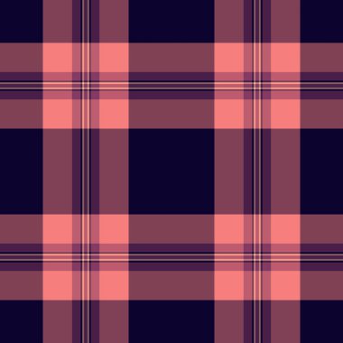 Vintage vektör dikişsiz doku, dokulu tekstil kontrol kalıbı. Ev arkaplanı ekose kumaş kırmızı ve koyu renk paleti.