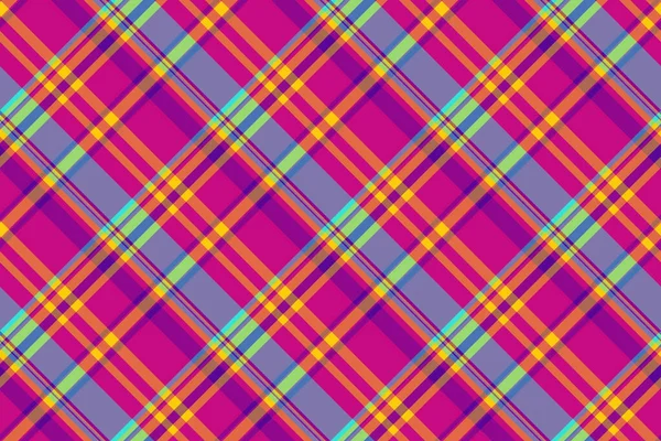 Rahat, ekosesiz tekstil, arka plan deseni. Pop kumaş tartan vektör kırmızı ve morumsu renk paleti ile kontrol.