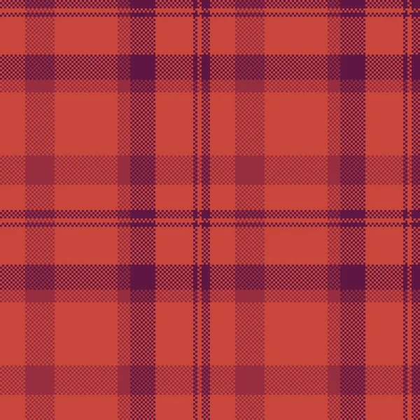 Şebeke dokusu arkaplan vektörü, kare desenli tartan kumaş. Kırmızı ve pembe renk paletinde İtalyanca tekstil ekose denetimi.