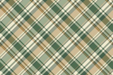 Adamın ekose desenli kumaşı, flanel, dikişsiz tekstil kontrolü. Pastel ve açık renk paletinde ilham vektörü kumaş tartan arkaplanı.