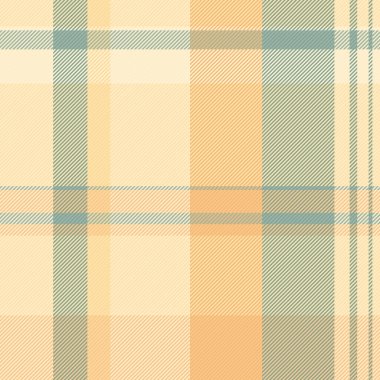 Adam kumaş dokusunu, tartan kumaşı ve ekose kumaşı kontrol ediyor. Navajo beyaz ve turuncu renk paletinde terzi desenli arka plan kusursuz tekstil.