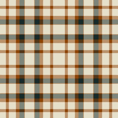 Golf vektör şablonu arka plan, mutlu doku kusursuz kontrol. Düz ekose kumaş kumaş. Açık ve turuncu renk paleti..