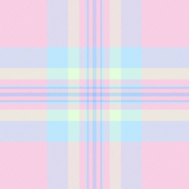 Piksel desensiz kumaş, kumaş desenli ekoseli kumaş kontrolü. Açık ve mavi renk paletinde gerçekçi tekstil arka plan tartanı.