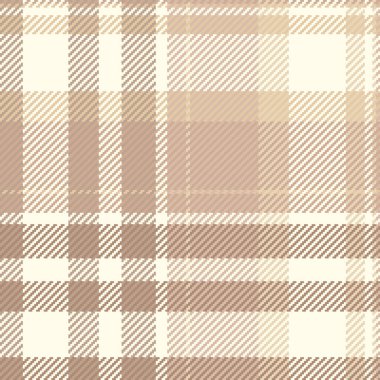Şehvetli arka plan dokusu vektörü, lüks kumaş ekosesiz. Kilt tekstil desen kontrol ışık ve fildişi renk paleti.