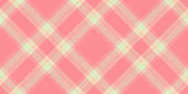 Tekrarlanan kumaş ekoseli, arkaplan tartını boyuyor. Kırmızı ve açık renk paletinde yerel tekstil vektör deseni.