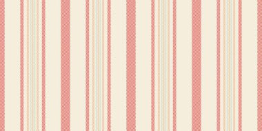 Canlı tekstil hatları pürüzsüz, yorgan gibi dikey vektör deseni. Antik beyaz ve kırmızı renk paletinde canlı kumaş çizgili arkaplan dokusu.