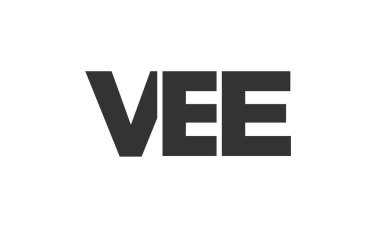 VEE logo tasarım şablonu güçlü ve modern kalın metinlerle. Basit ve minimal tipografi içeren ilk tabanlı vektör logosu. Modayı takip eden şirket kimliği markalar için ideal..